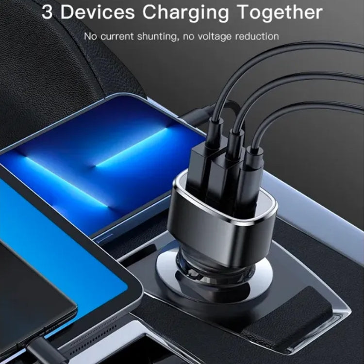 Yesido Y47 49W Double USB+Type-C/USB-C Port Car Fast Charger ÎҵÄÉ̵ê