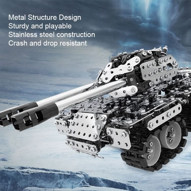 3D Metal Model Precision Mechanical Assembly Tank Assembly High Difficulty Toys Reluova