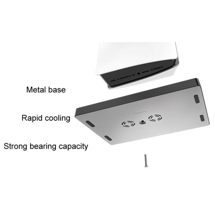 iplay for PS5 Game Console Cooling Fan Base Charging Stand with Disc Holder Reluova