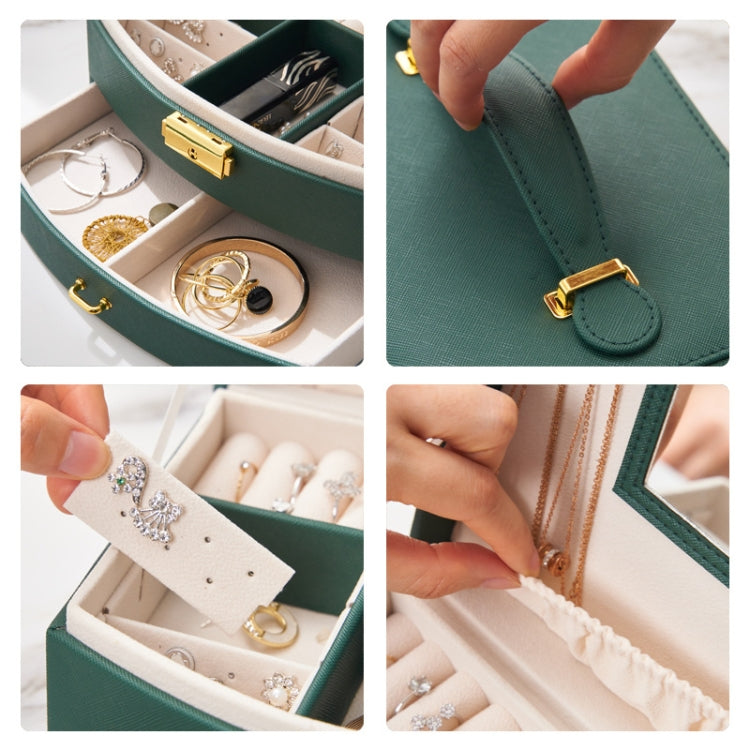 Large-capacity Double-layer Jewelry Storage Box Drawer Ring Earring Jewelry Storage Box My Store