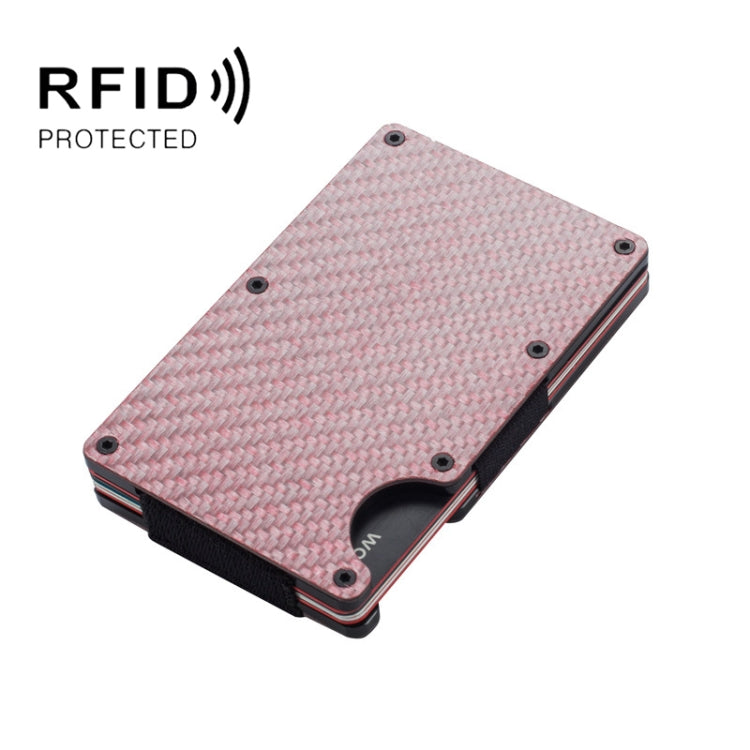 RFID Carbon Fiber Metal Card Holder Multifunctional  Anti-theft Credit Card Box My Store