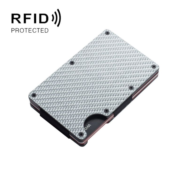 RFID Carbon Fiber Metal Card Holder Multifunctional  Anti-theft Credit Card Box My Store