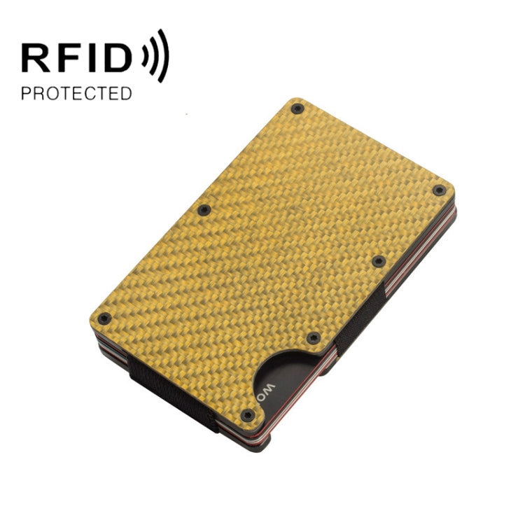 RFID Carbon Fiber Metal Card Holder Multifunctional  Anti-theft Credit Card Box My Store