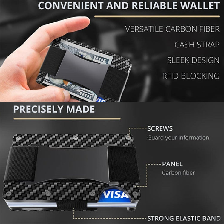 RFID Carbon Fiber Metal Card Holder Multifunctional  Anti-theft Credit Card Box My Store