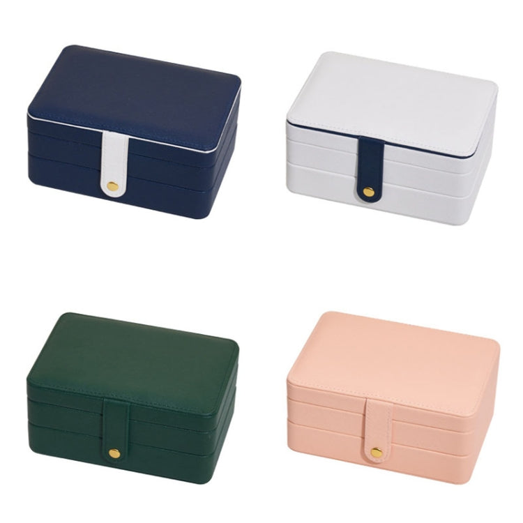 Large-capacity Three-layer PU Leather Waterproof Jewelry Storage Box Earring Necklace Storage Box My Store