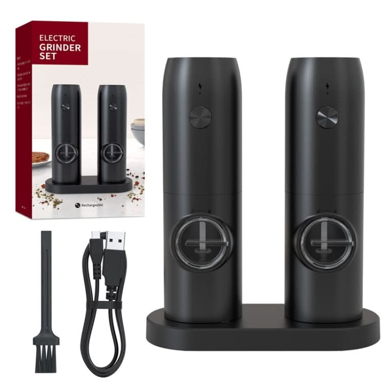 Electric Automatic Salt And Pepper Grinder Set With Charging Base Reluova