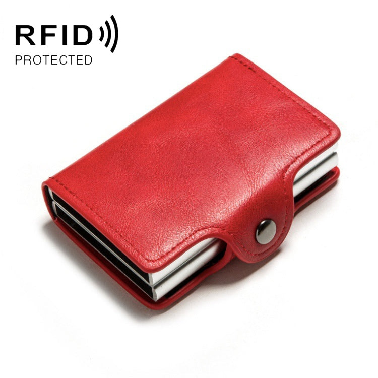 Automatic Pop-up Card Holder Metal Card Box RFID Credit Card Bank Card Box Wallet My Store