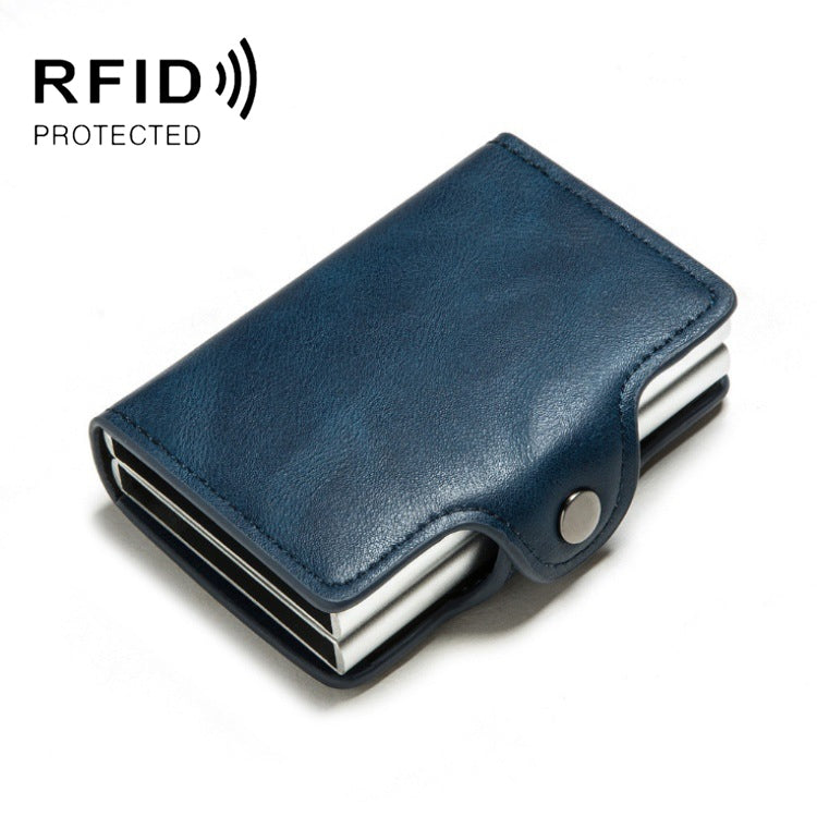 Automatic Pop-up Card Holder Metal Card Box RFID Credit Card Bank Card Box Wallet My Store