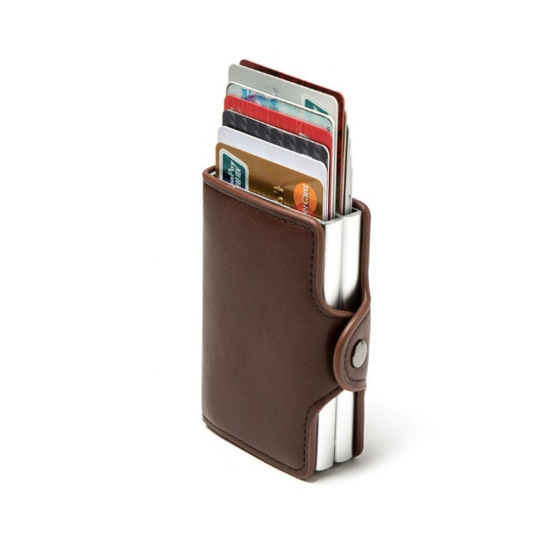 Automatic Pop-up Card Holder Metal Card Box RFID Credit Card Bank Card Box Wallet My Store