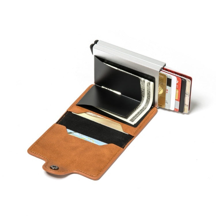 Automatic Pop-up Card Holder Metal Card Box RFID Credit Card Bank Card Box Wallet My Store