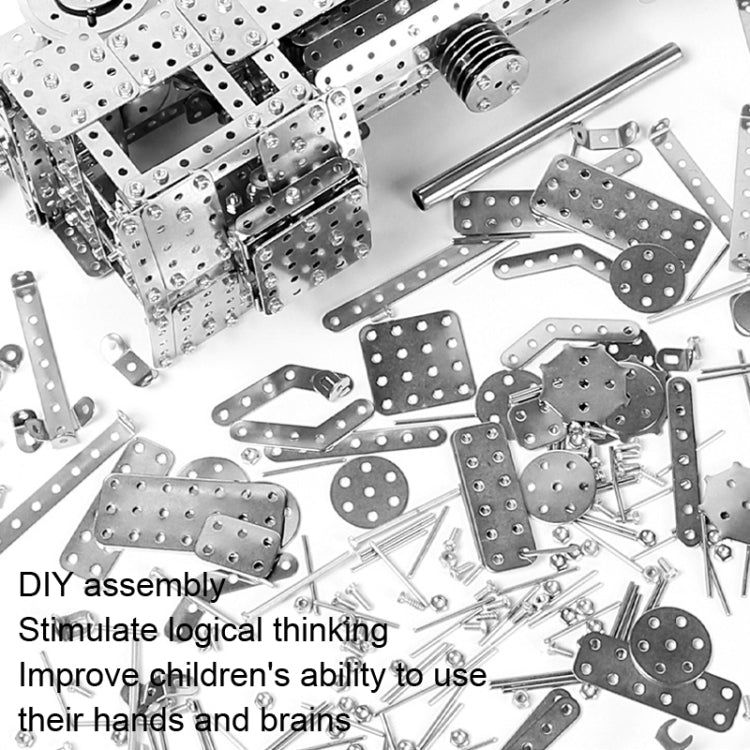 High Difficulty Building Block Adults Handmade Assembly Power Strip Linkage Mechanical Toy Metal Assembly Model Reluova