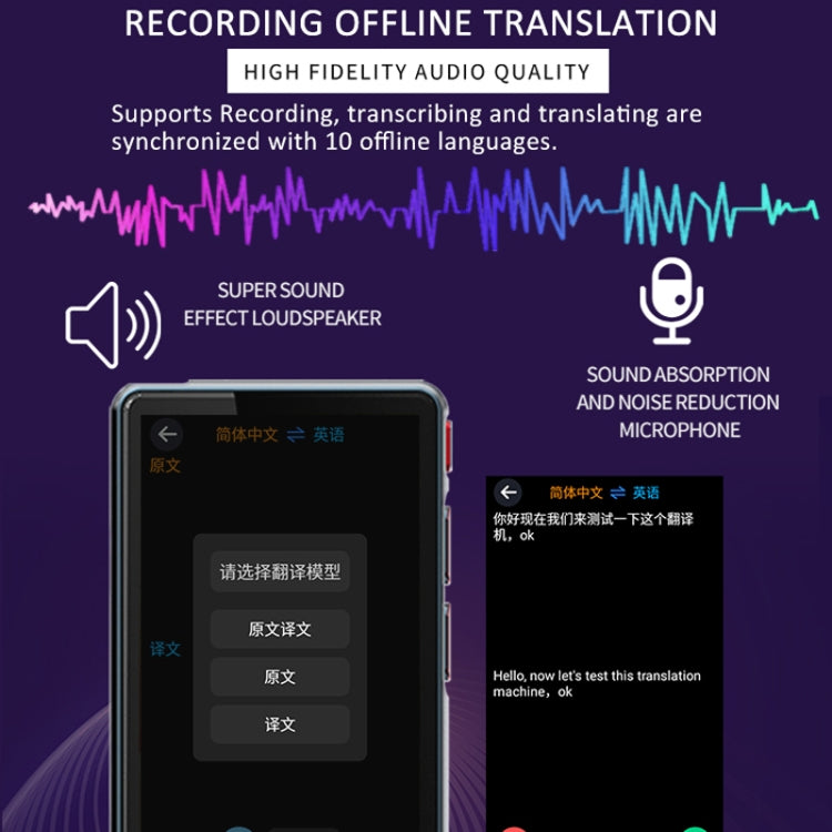 P40 Multi-country Smart Translator Simultaneous Interpretation Photo Offline Translation Recording to Translation