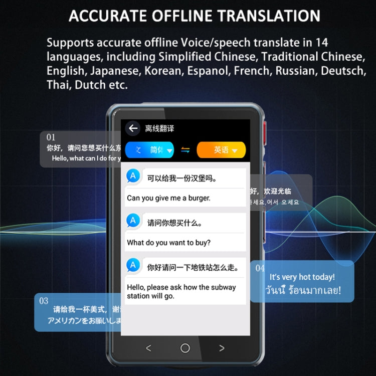 P40 Multi-country Smart Translator Simultaneous Interpretation Photo Offline Translation Recording to Translation