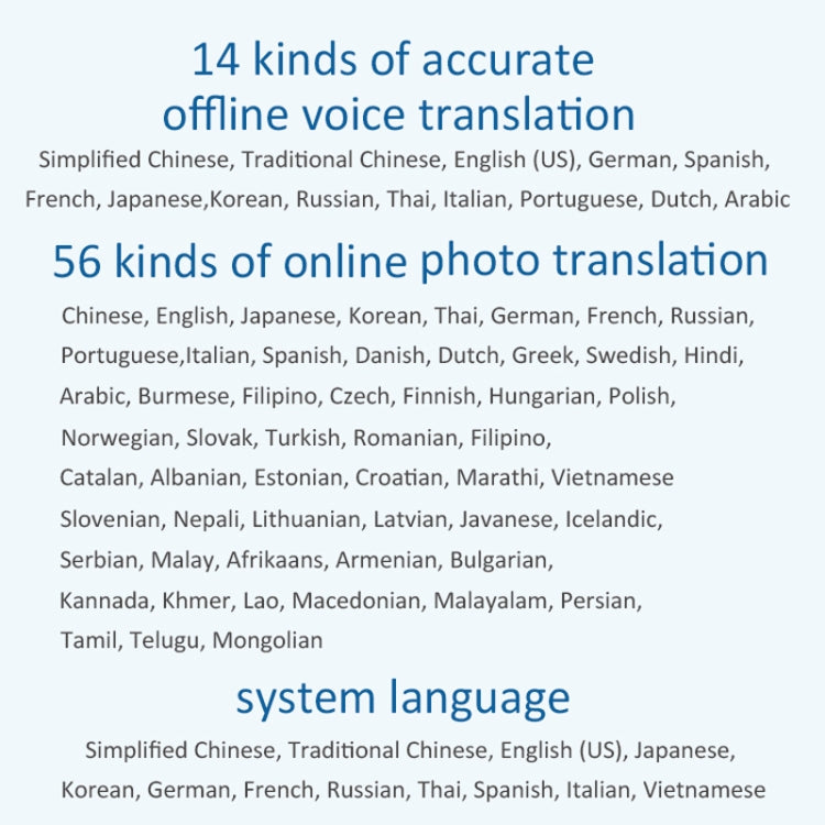 P40 Multi-country Smart Translator Simultaneous Interpretation Photo Offline Translation Recording to Translation