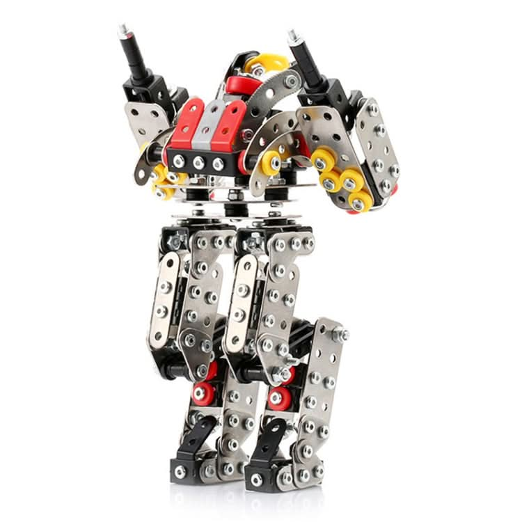 High Difficulty Assembly Building Block Toys Handmade Assembly Robot Metal Model Reluova