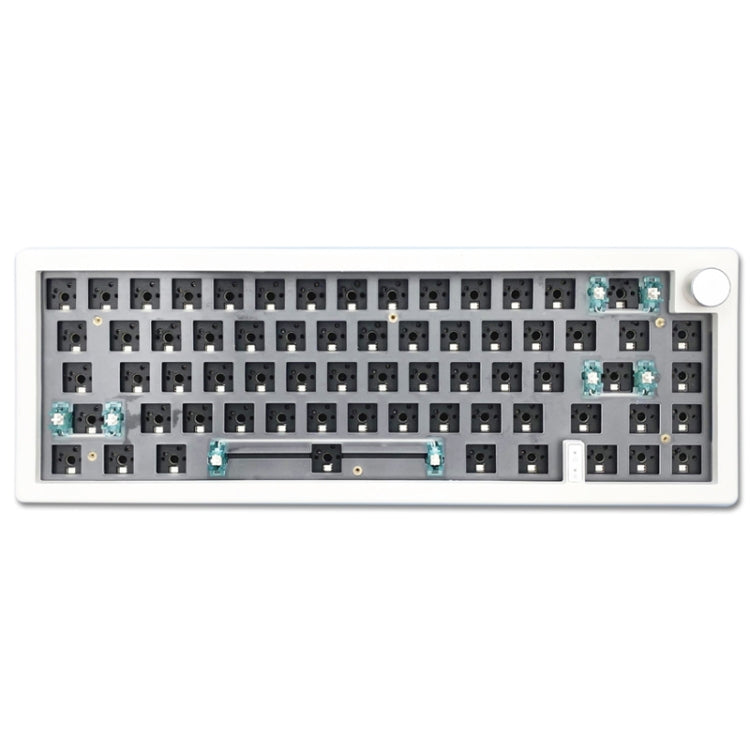 67 Keys Three-mode Customized DIY With Knob Mechanical Keyboard Kit Supports Hot Plug RGB Backlight