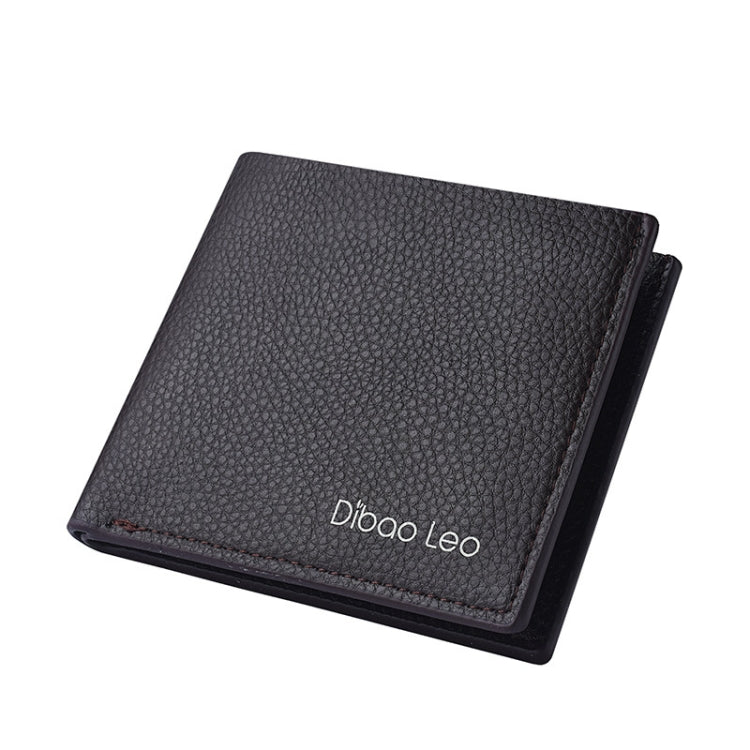 DEABOLAR  Men PU Leather Short Wallet Zipper Coin Purse Card Holder My Store