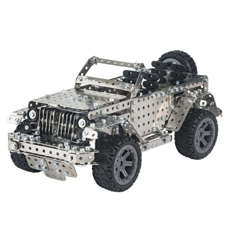 Assembly Off-Road Vehicle Intelligence Manual Assembly Toy Machinery Building Metal Model Reluova