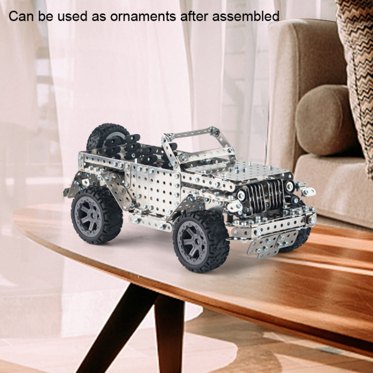 Assembly Off-Road Vehicle Intelligence Manual Assembly Toy Machinery Building Metal Model Reluova