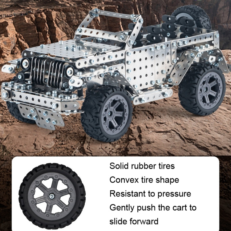 Assembly Off-Road Vehicle Intelligence Manual Assembly Toy Machinery Building Metal Model