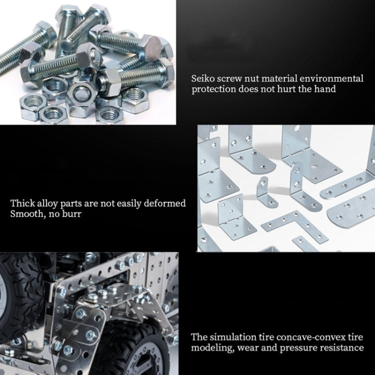 Assembly Off-Road Vehicle Intelligence Manual Assembly Toy Machinery Building Metal Model Reluova