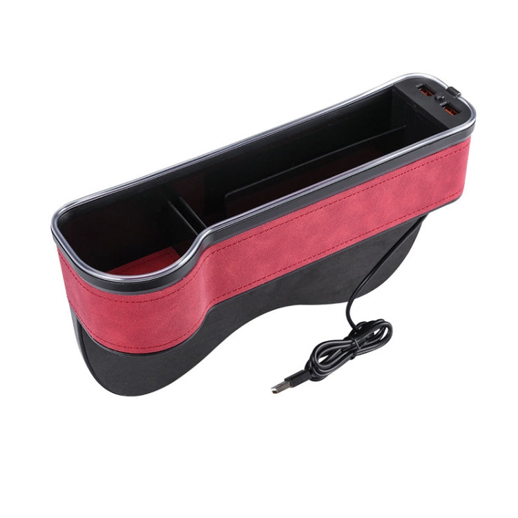 Car Central Control Seat Gap Storage Box with Dual USB Ambient Lights ÎҵÄÉ̵ê