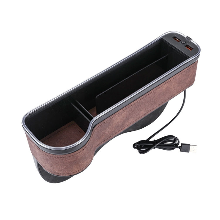 Car Central Control Seat Gap Storage Box with Dual USB Ambient Lights ÎҵÄÉ̵ê