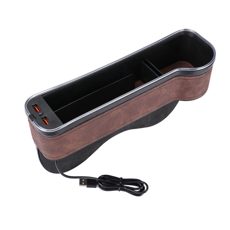 Car Central Control Seat Gap Storage Box with Dual USB Ambient Lights ÎҵÄÉ̵ê