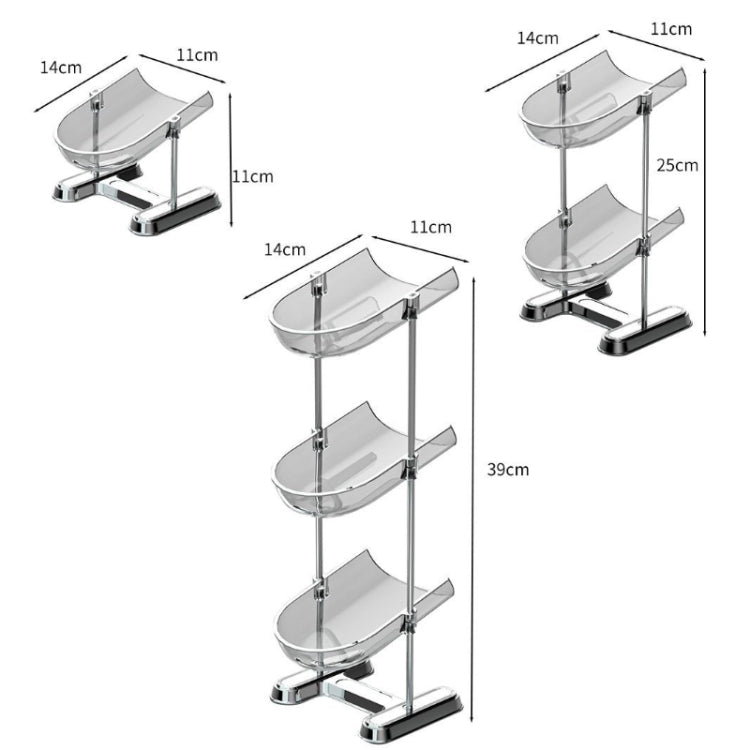 Household Soap Drain Box Bathroom No-Punch Shelves