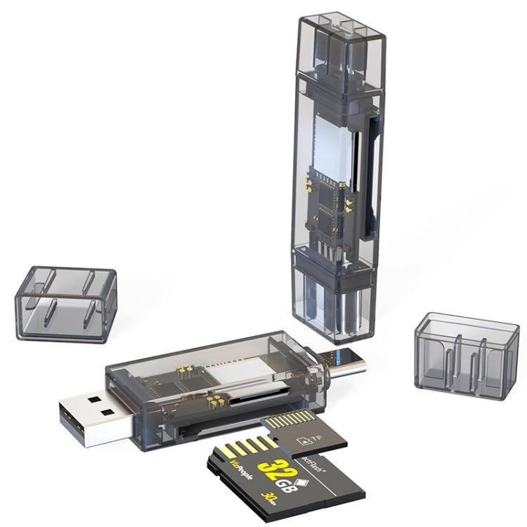 USB+TYPE-C SD/TF/OTG Computer U Disk Card Reader My Store