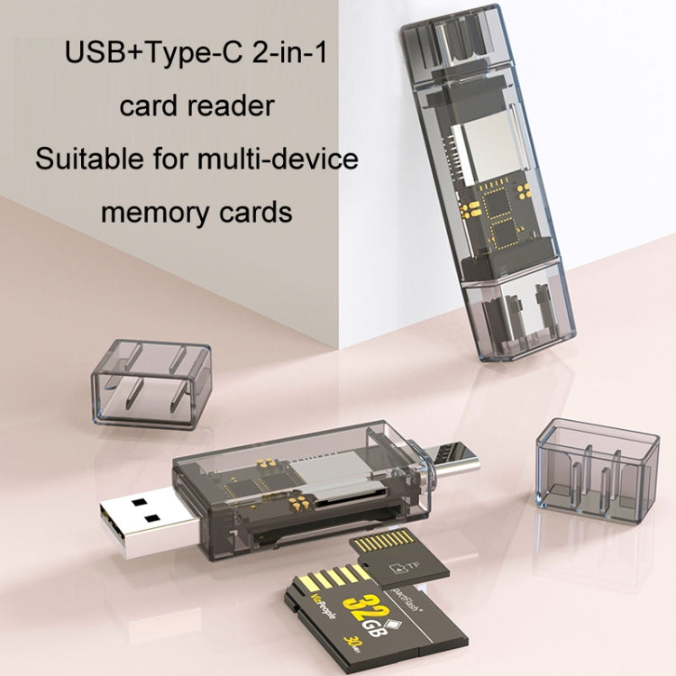 USB+TYPE-C SD/TF/OTG Computer U Disk Card Reader My Store