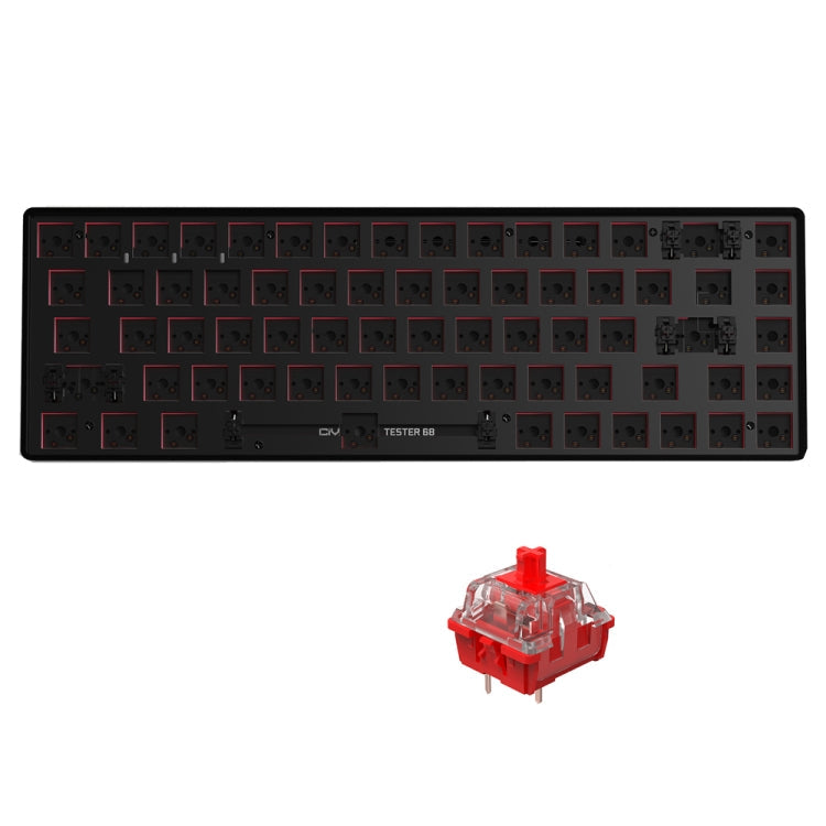 Dual-mode Bluetooth/Wireless Customized Hot Swap Mechanical Keyboard Kit + Red Shaft