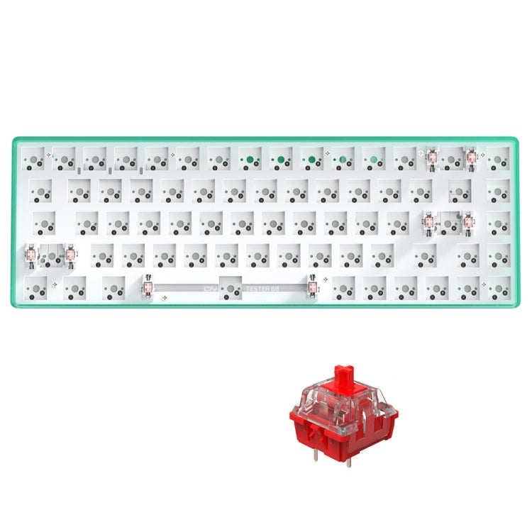 Dual-mode Bluetooth/Wireless Customized Hot Swap Mechanical Keyboard Kit + Red Shaft