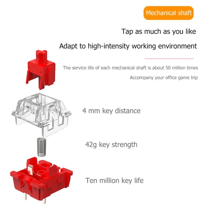 Dual-mode Bluetooth/Wireless Customized Hot Swap Mechanical Keyboard Kit + Red Shaft