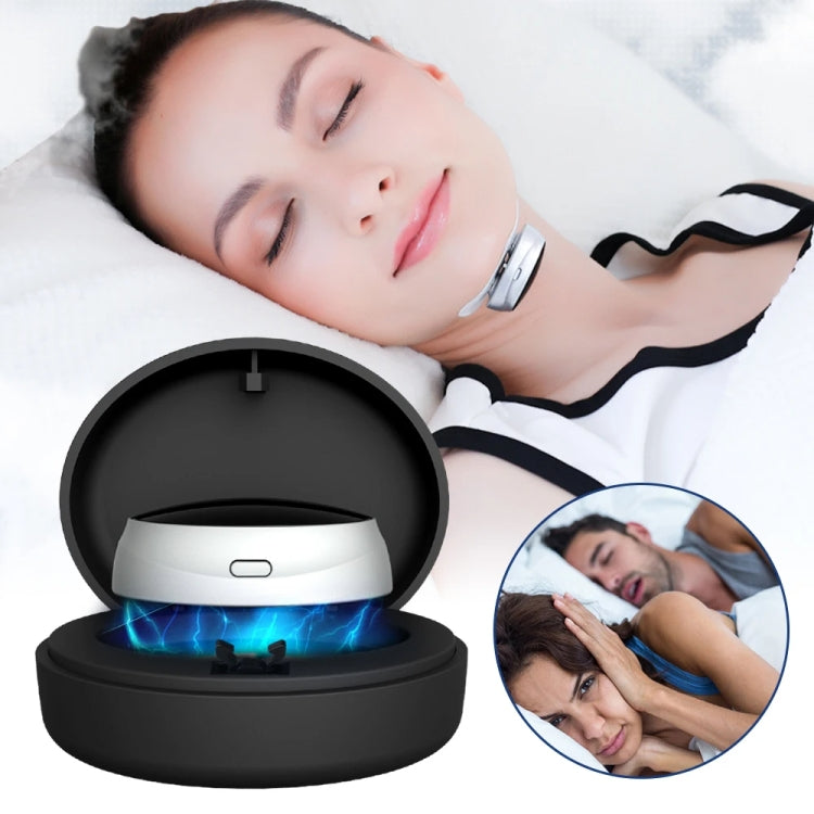 Smart Anti-snoring Device TENS Double Pulse Sound Wave Induction Sleep Snoring Breathing Corrector