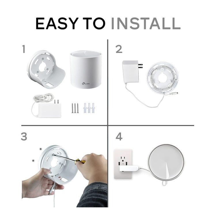 For TP-Link Deco X20/X60 Router Wall Mount Storage Bracket