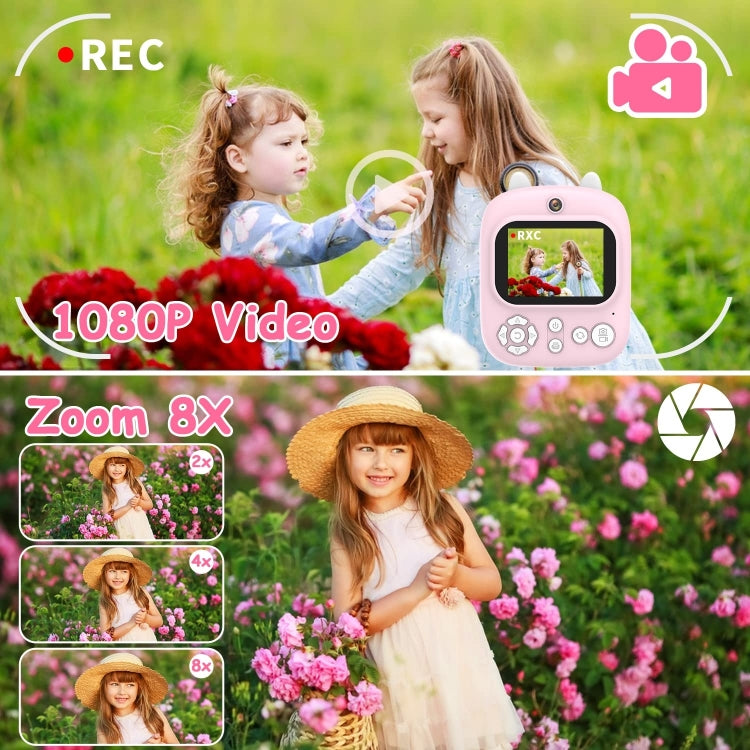 1200W Pixel  2.4 Inch Display Children Print Instant Camera