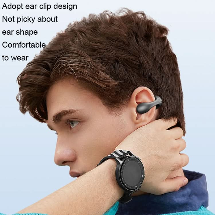 Dual Ear Bone Conduction Wireless Bluetooth Earphones Ear Clip Wear Mini Sport