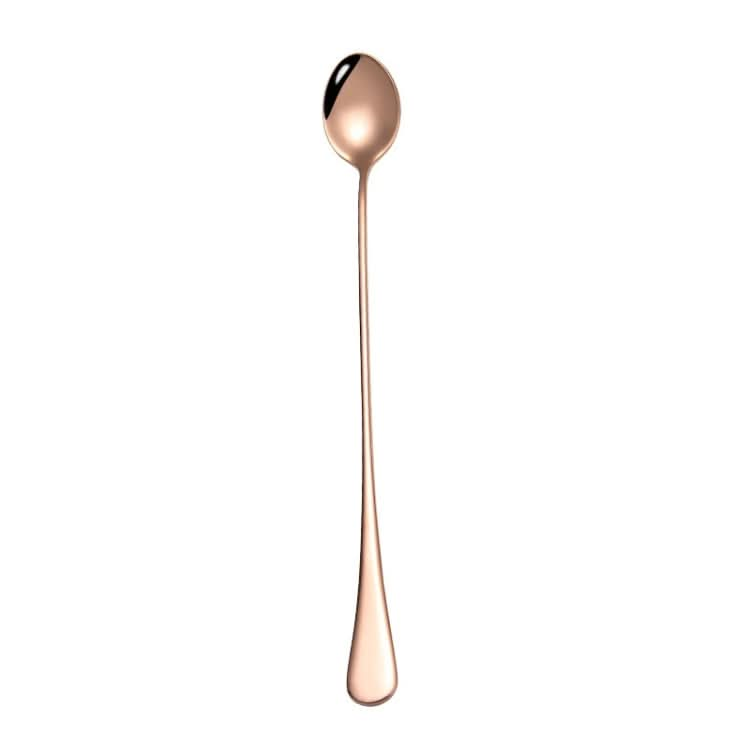 304 Stainless Steel Long Handle Thickened Pointed Spoon Coffee Ice Drink Mixing Spoon-Reluova