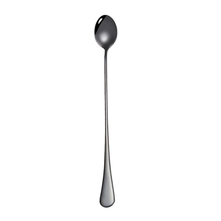 304 Stainless Steel Long Handle Thickened Pointed Spoon Coffee Ice Drink Mixing Spoon-Reluova