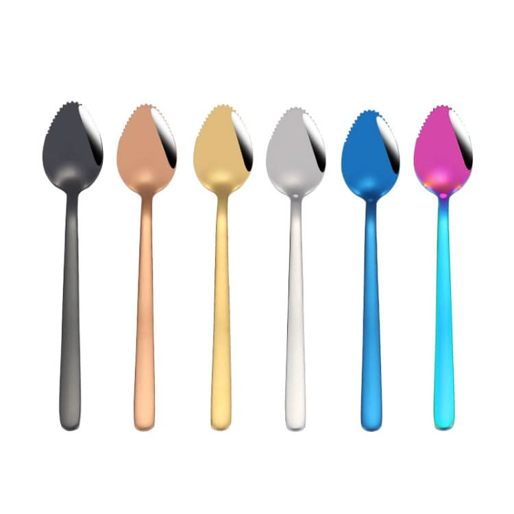 304 Stainless Steel Fruit Scraping Spoon Children Supplementary Food Tableware-Reluova