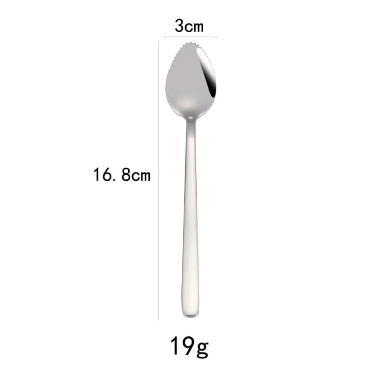 304 Stainless Steel Fruit Scraping Spoon Children Supplementary Food Tableware-Reluova