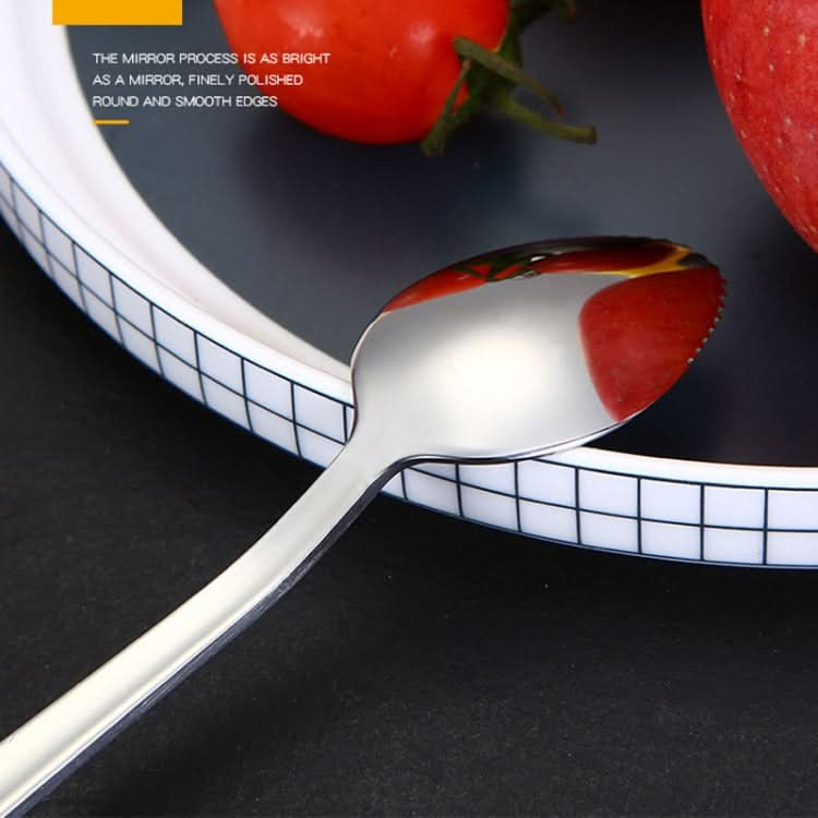 304 Stainless Steel Fruit Scraping Spoon Children Supplementary Food Tableware-Reluova