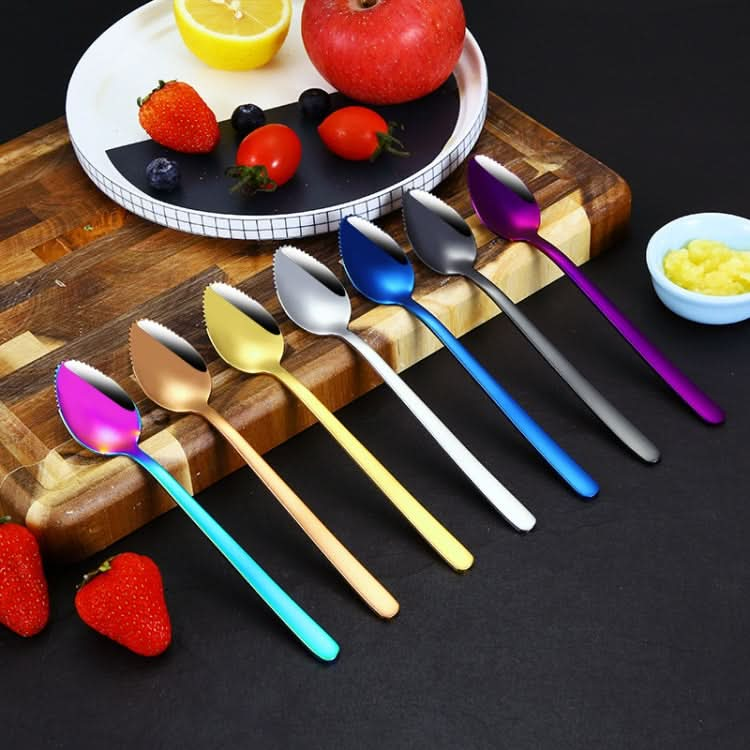 304 Stainless Steel Fruit Scraping Spoon Children Supplementary Food Tableware-Reluova