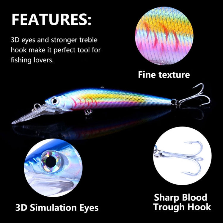 HENGJIA 18cm 41g Sinking Floating Minnow Fishing Lure Long Tongue Lure Bait Reluova