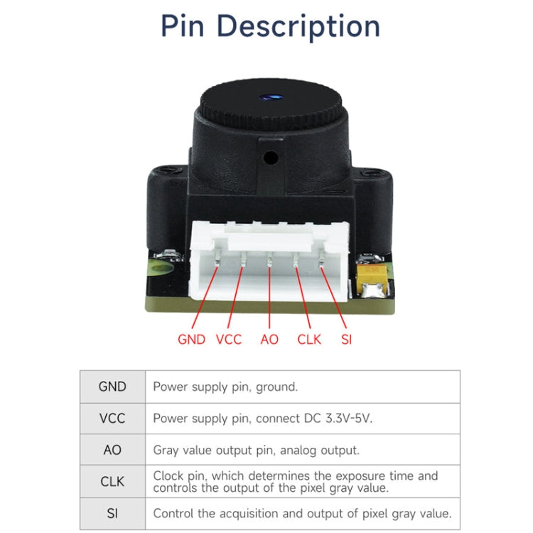 Yahboom Single Column CCD Camera Module Linear Array Sensor