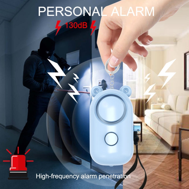 130dB LED Personal Alarm Pull Ring Outdoor Self-defense Products