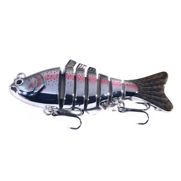 HENGJIA 10cm 24g Bionic Multi-Section Fish Bait Plastic Electroplating Fake Bait Reluova