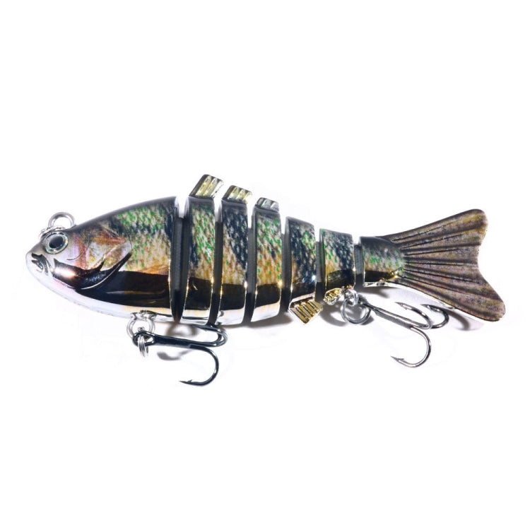 HENGJIA 10cm 24g Bionic Multi-Section Fish Bait Plastic Electroplating Fake Bait Reluova