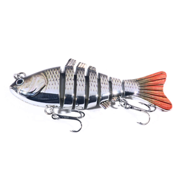 HENGJIA 10cm 24g Bionic Multi-Section Fish Bait Plastic Electroplating Fake Bait Reluova